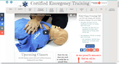 Desktop Screenshot of certifiedemergencytraining.net